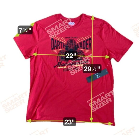 Star Wars Darth Vader Management Consulting Graphic Red T-Shirt XL Disney NEW - Picture 6 of 6